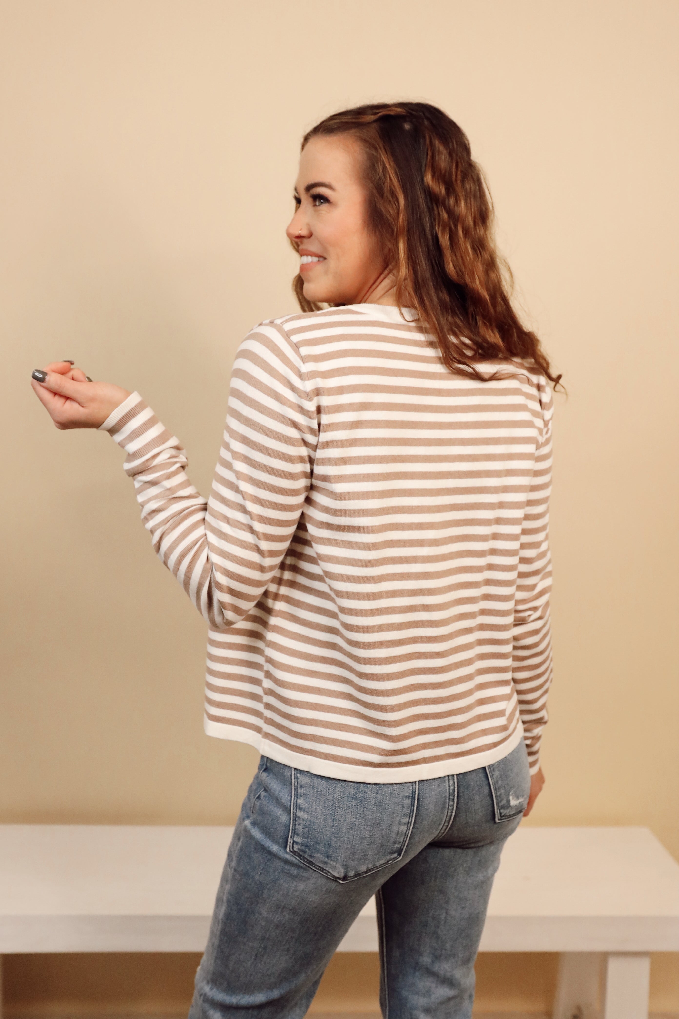 LUELLA STRIPED CARDI