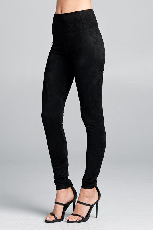 SHANTEL SUEDE LEGGINGS