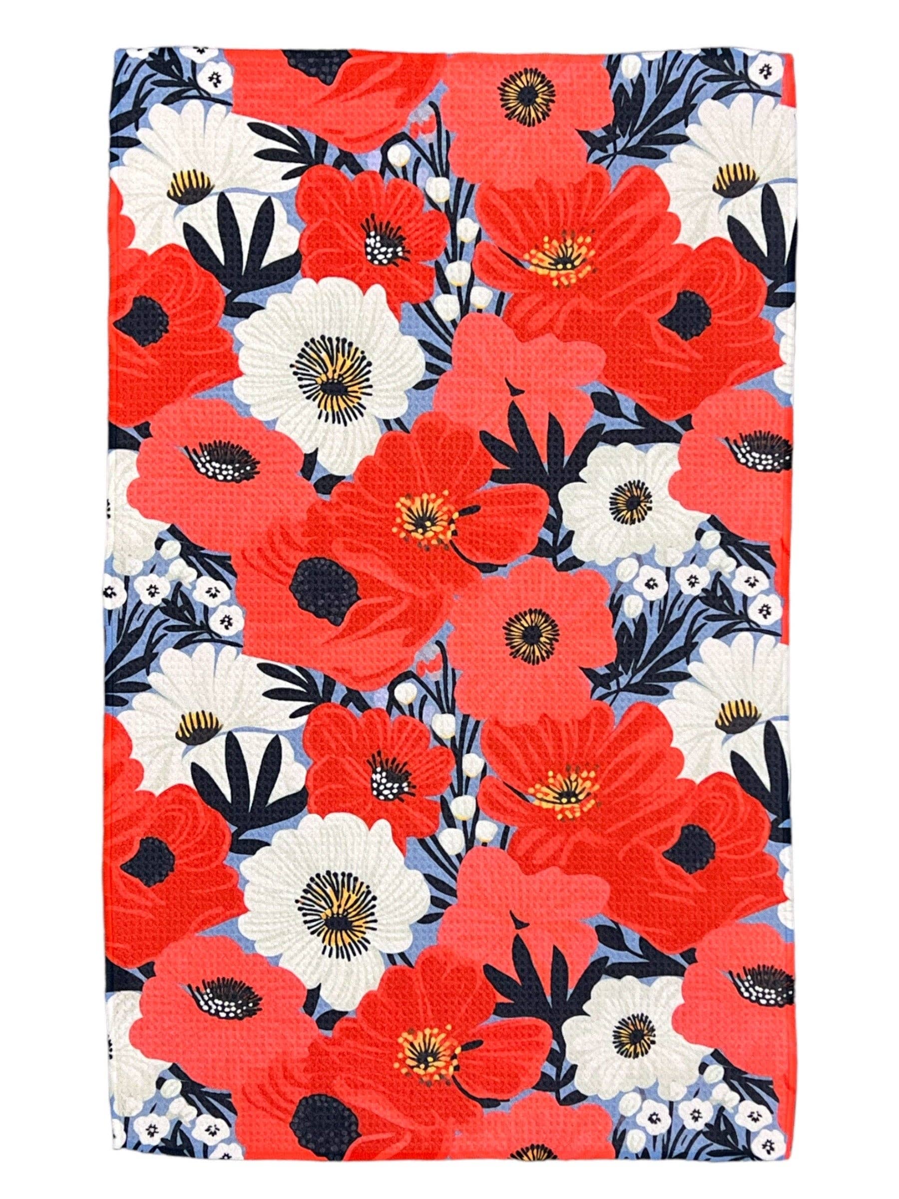 Floral of the 4th: Single Sided Hand Towel