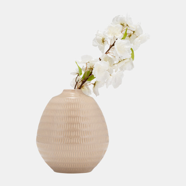 Stripe Oval Vase