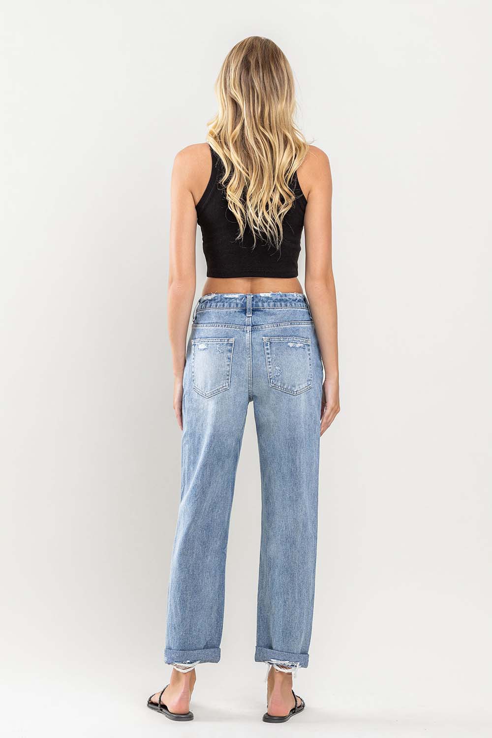 WORN BLUE BOYFRIEND JEAN