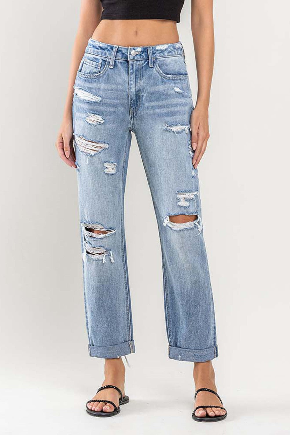 WORN BLUE BOYFRIEND JEAN