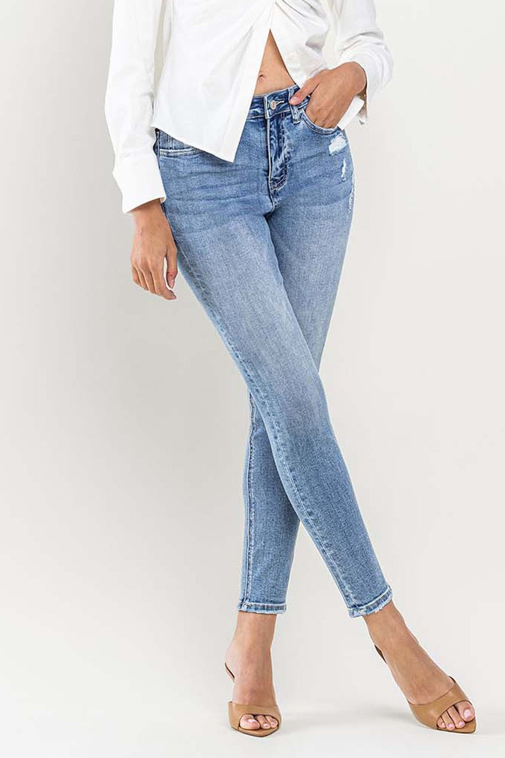 AMICABLY HIGH RISE ANKLE SKINNY