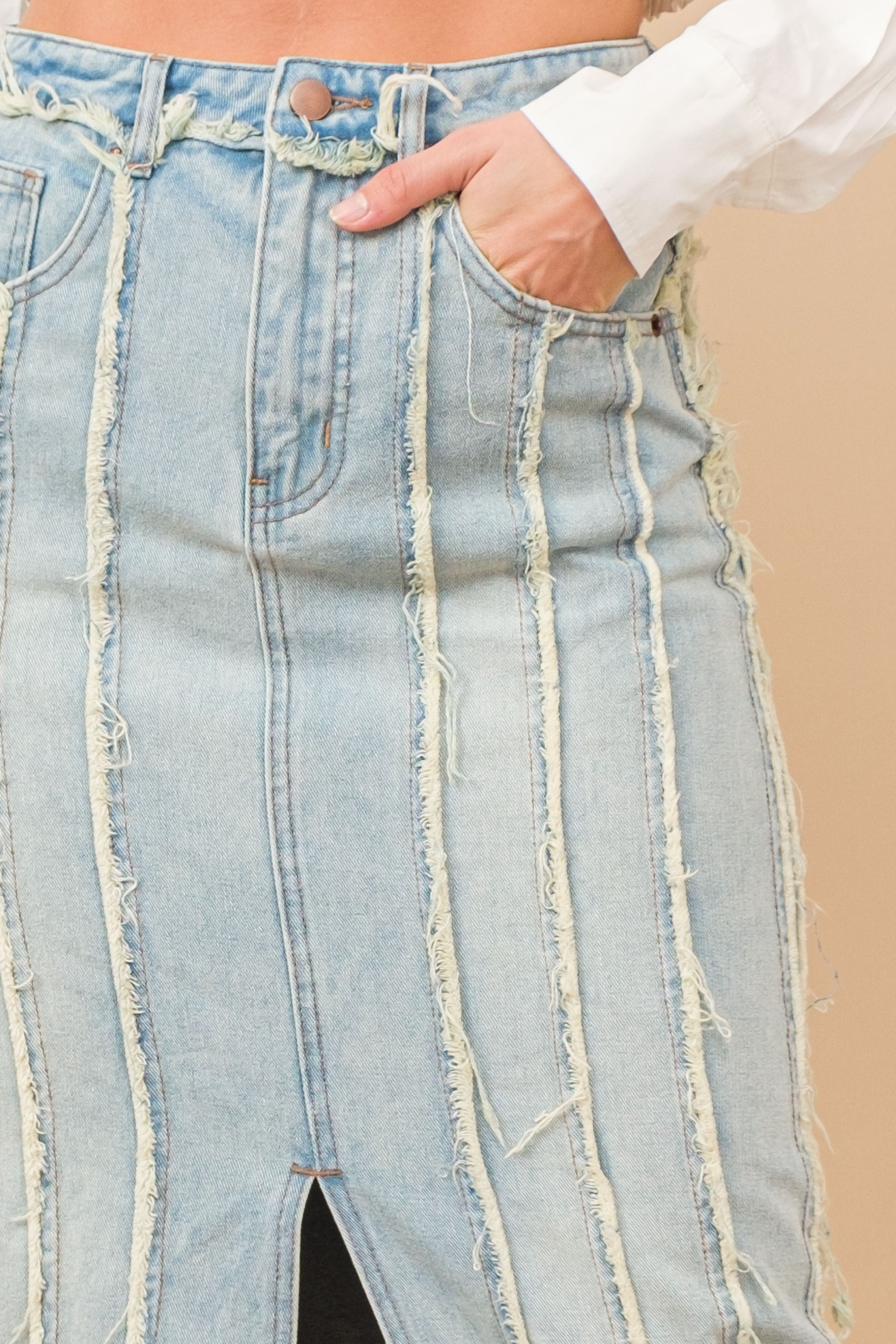 HAILIE DENIM MAXI SKIRT