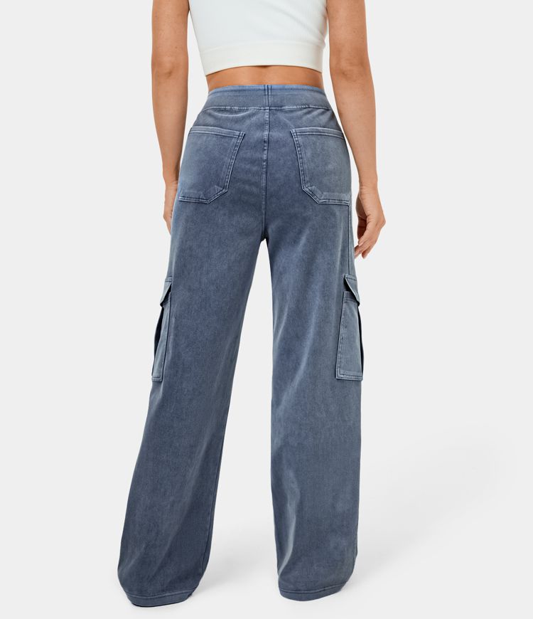 FLORRIE MID RISE CARGO JEANS