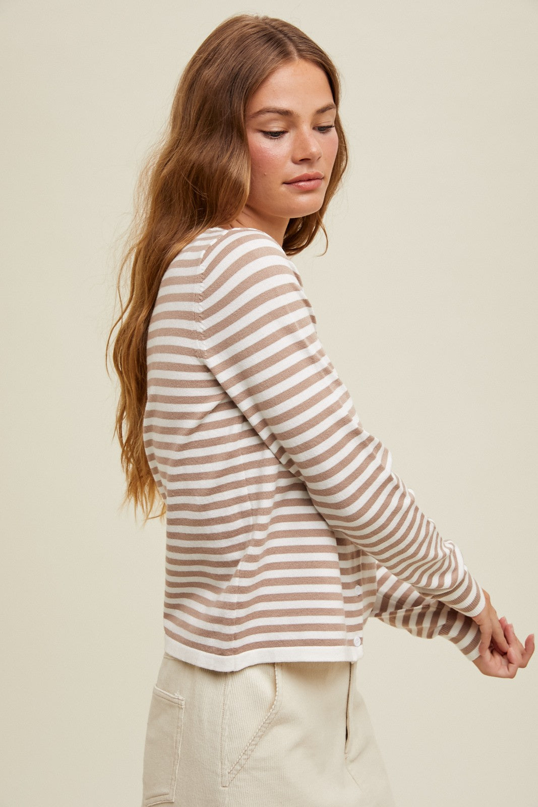 LUELLA STRIPED CARDI