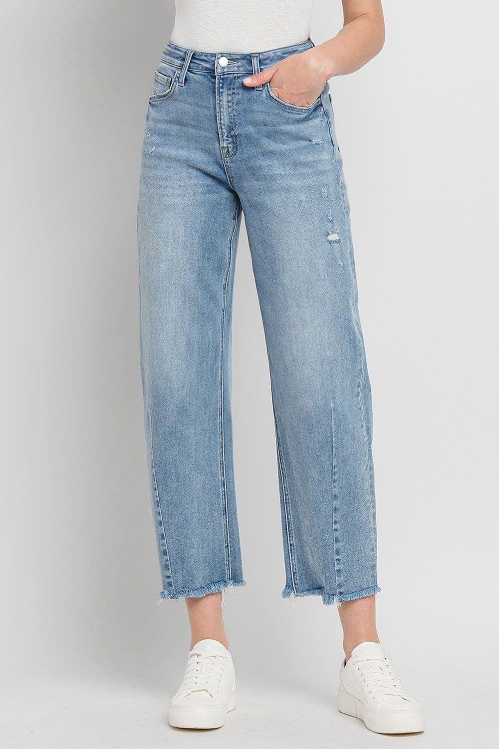 TANTALIZING HR BARREL JEAN