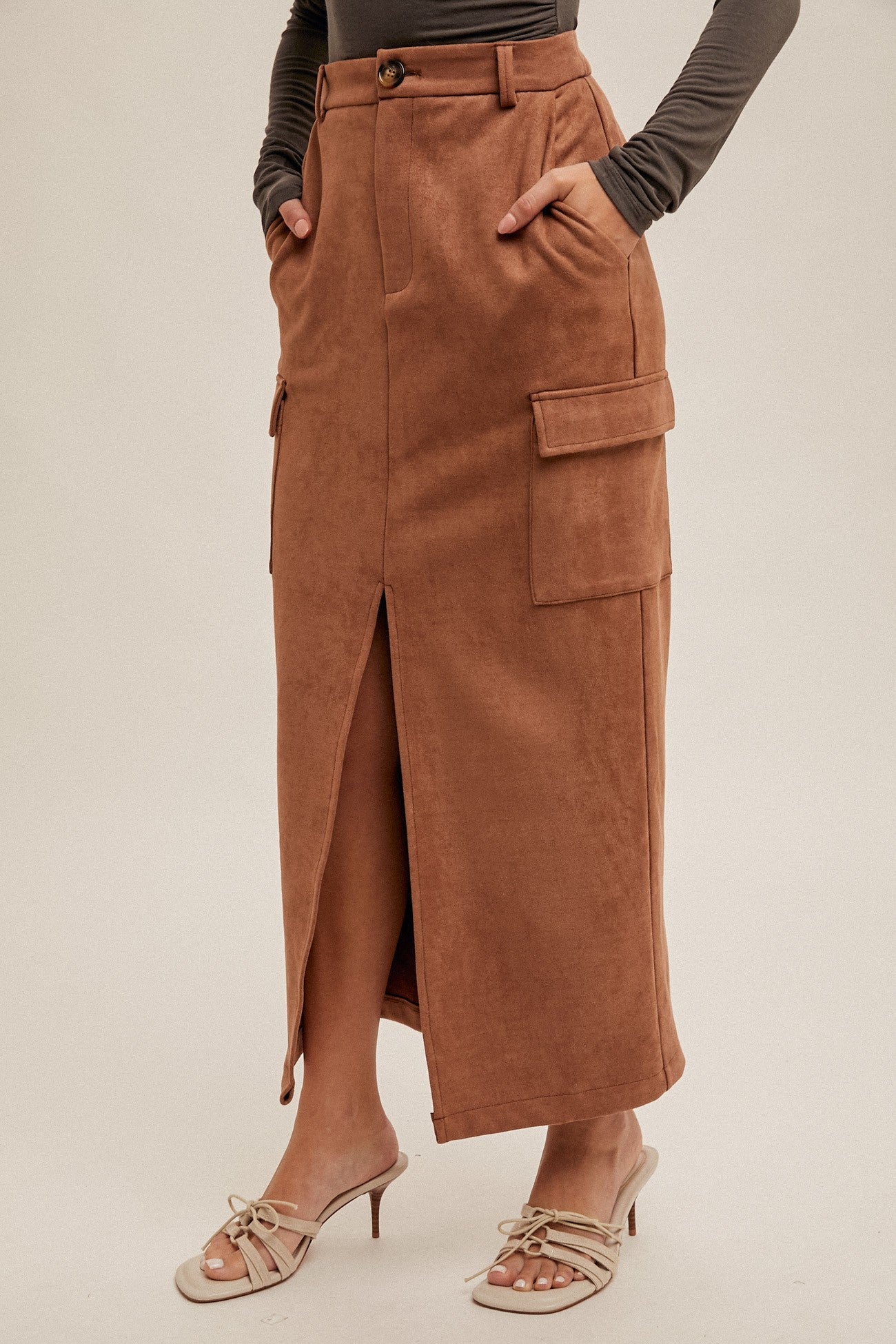 LINDSAY SUEDE SKIRT