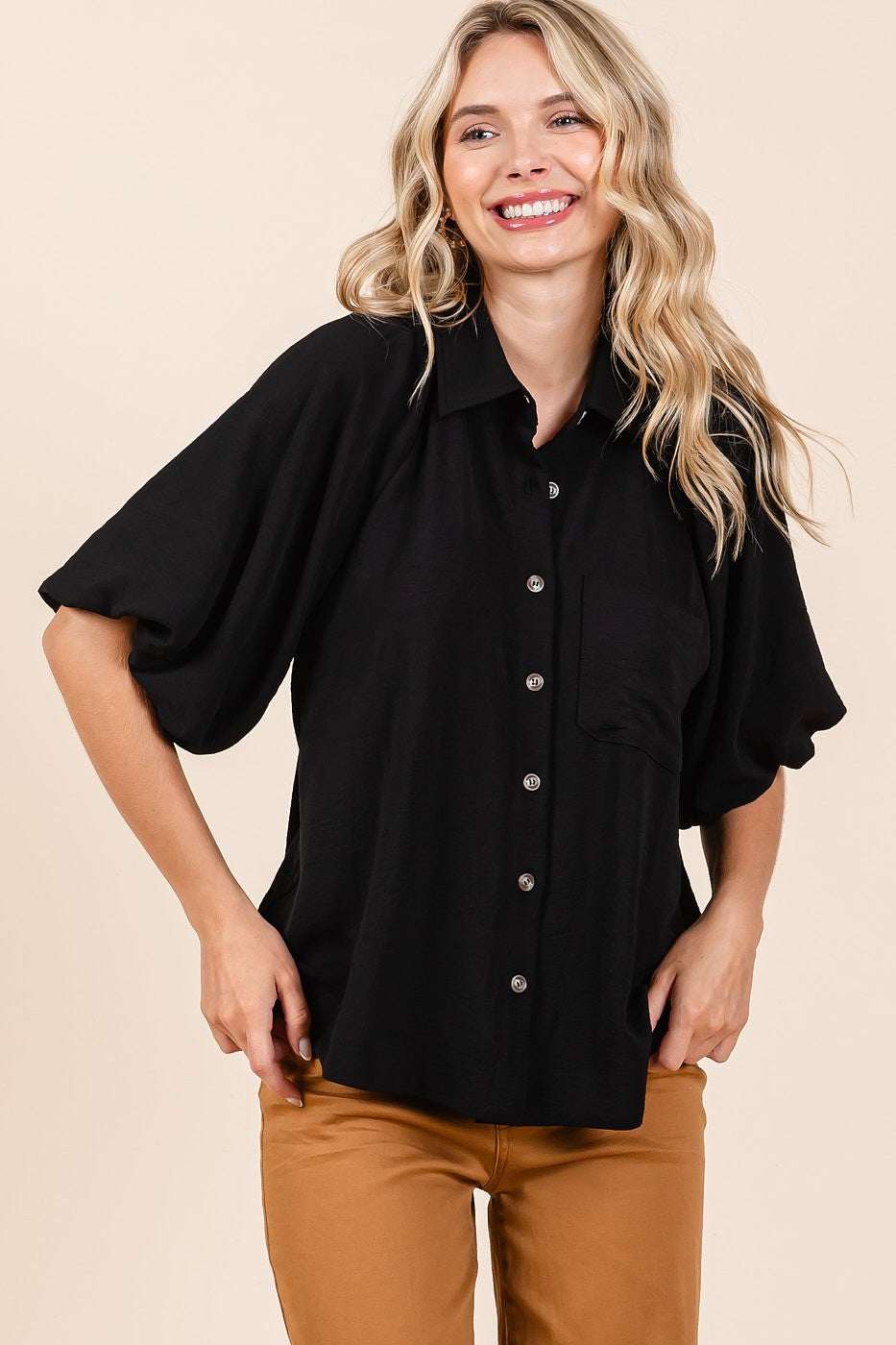 DINA BUTTON DOWN SHIRT