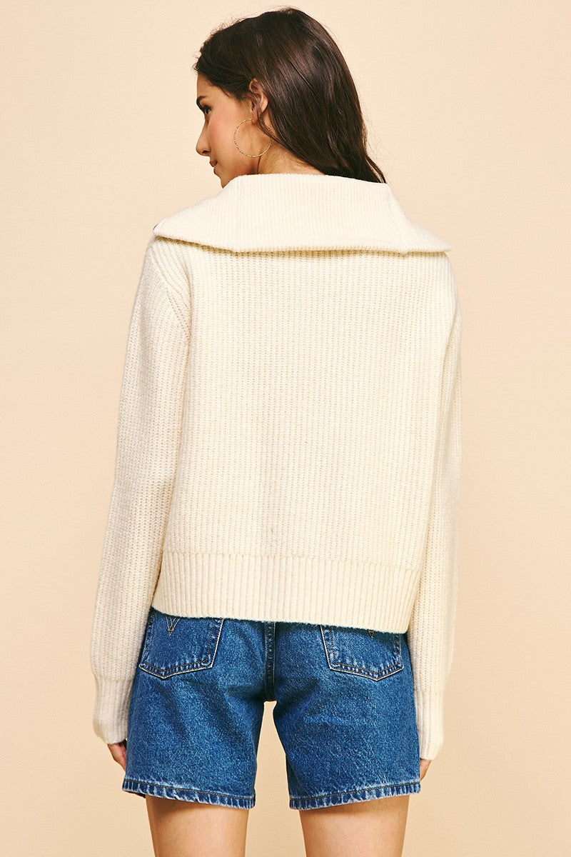 VERNA ZIP SWEATER