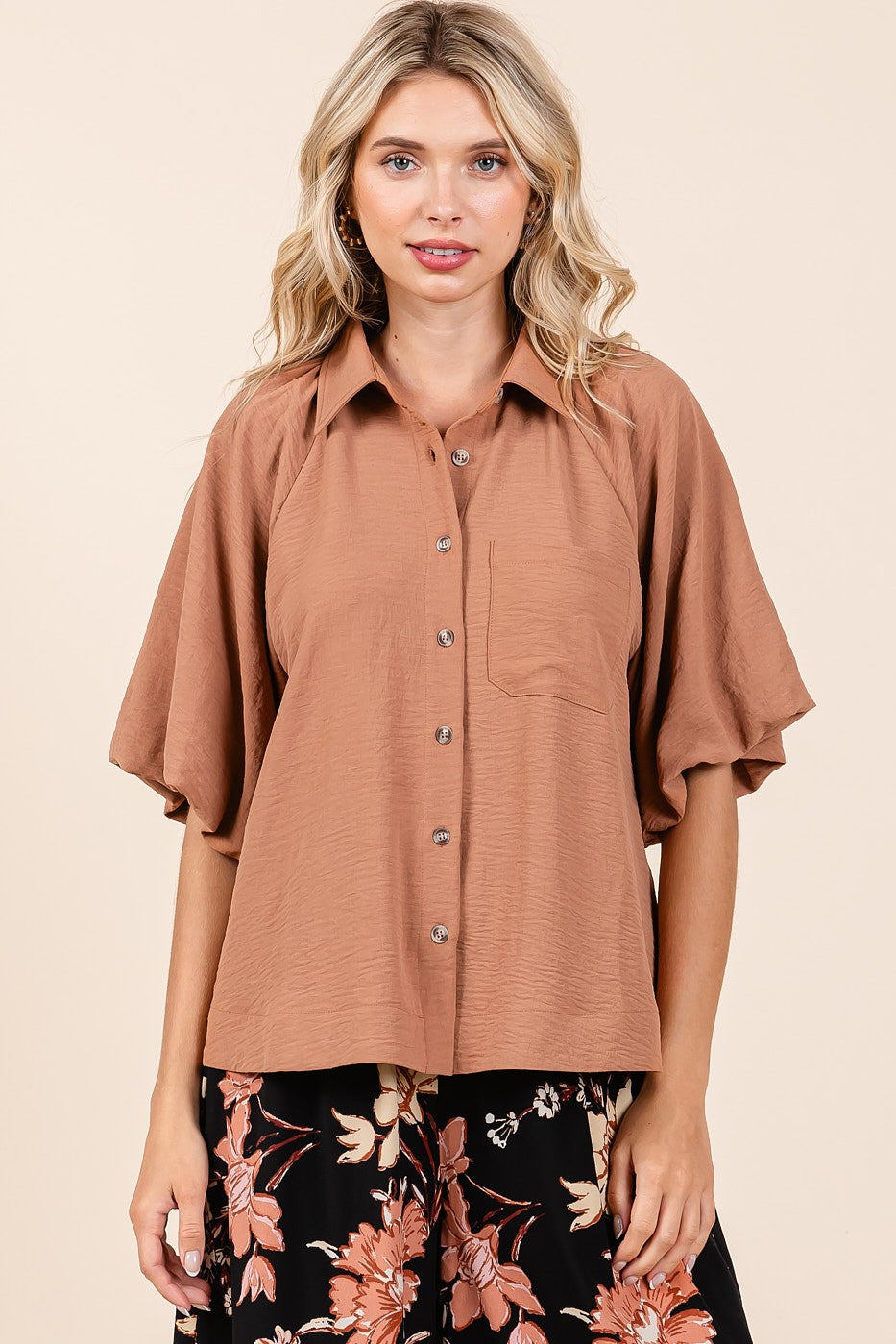 DINA BUTTON DOWN SHIRT