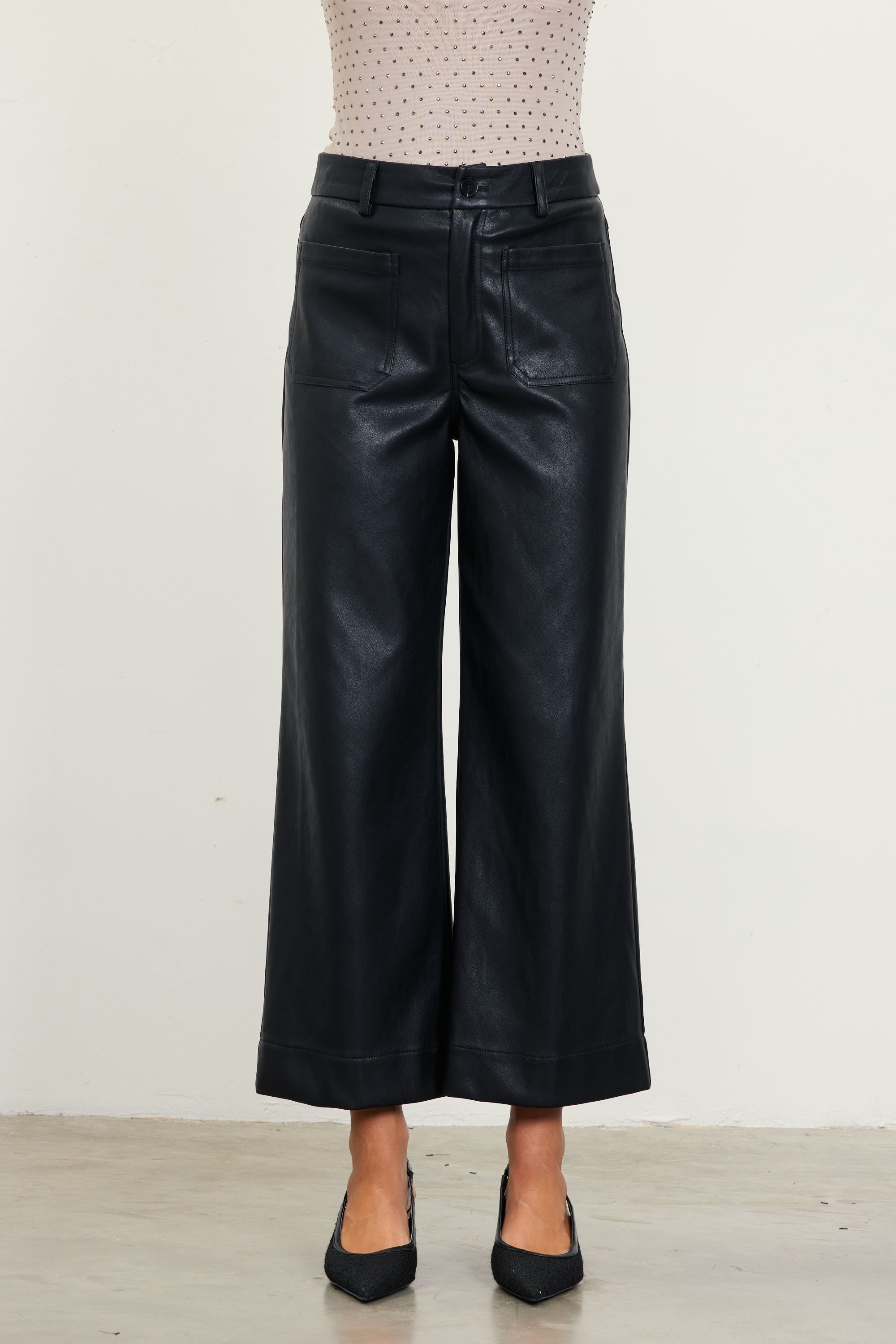 KILEY FAUX LEATHER PANTS