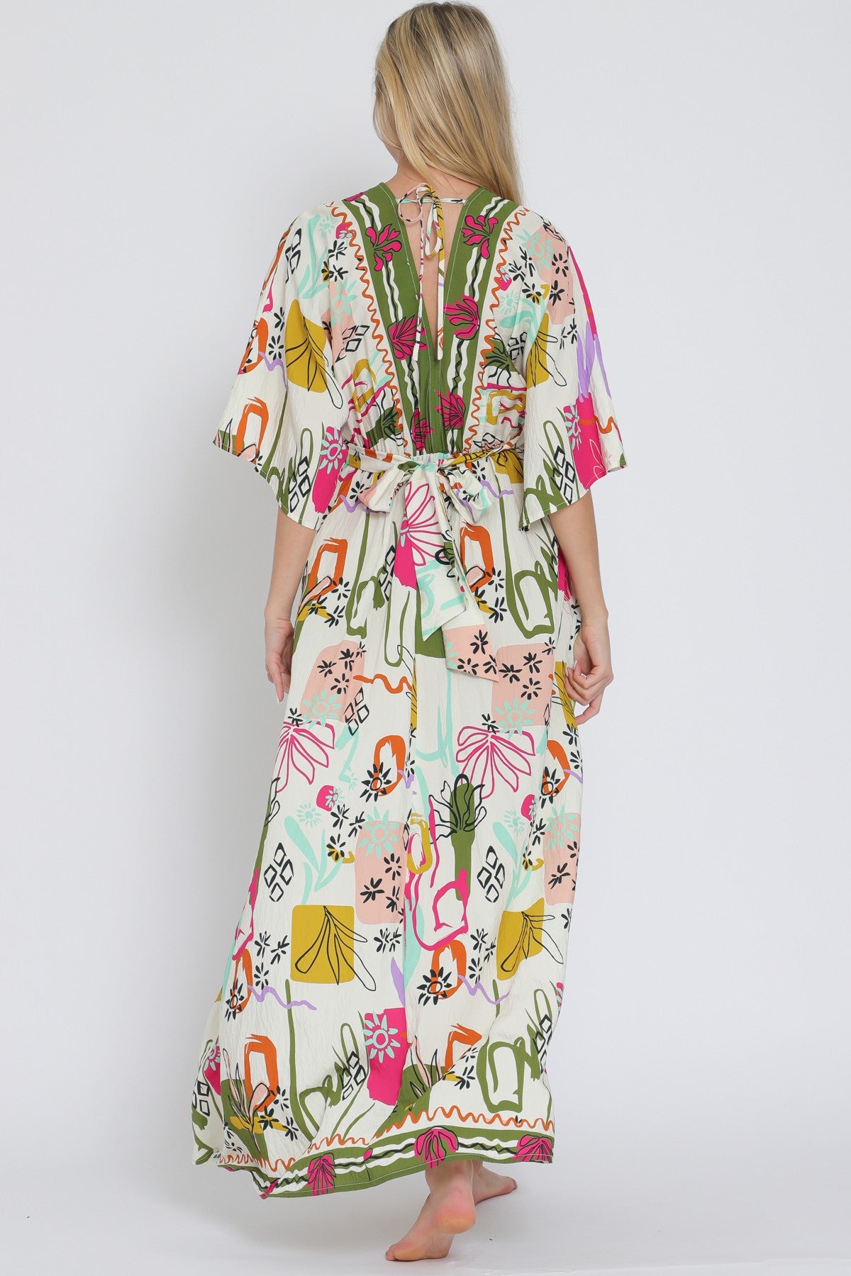 ELAINA KIMONO MAXI DRESS