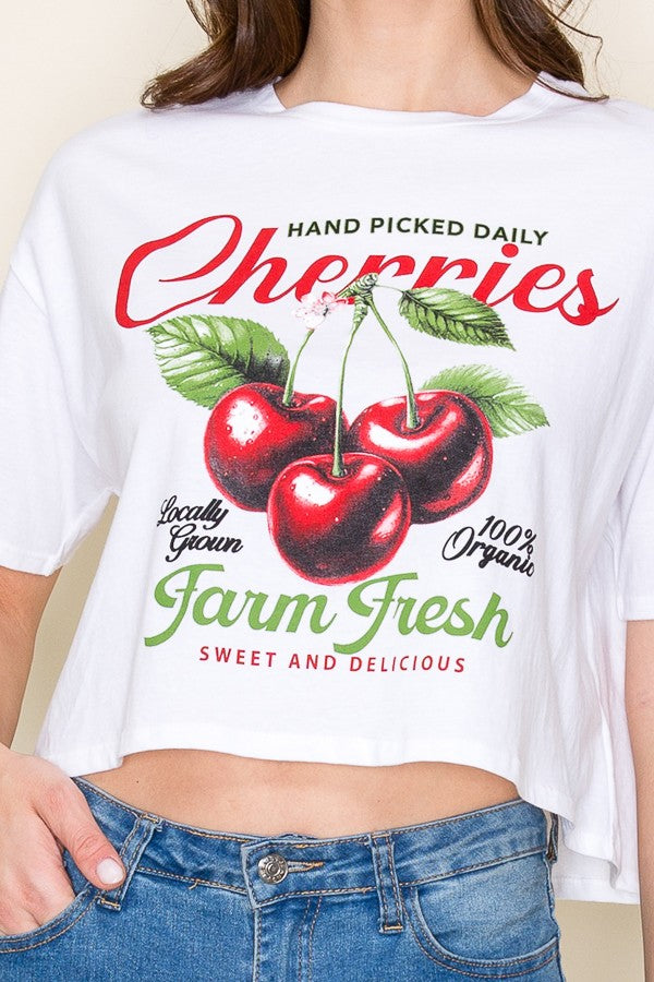 CHERRIES FARM FRESH TEE