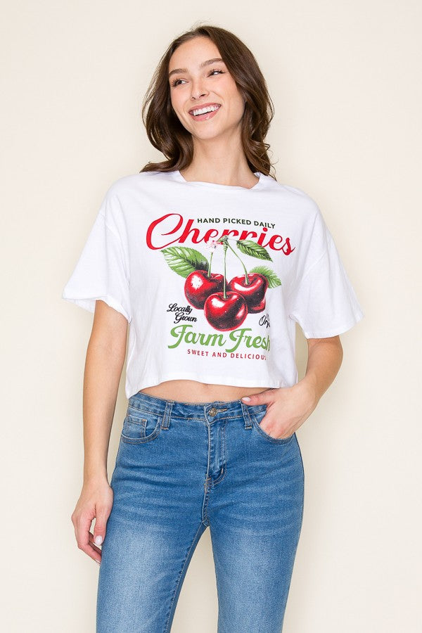 CHERRIES FARM FRESH TEE