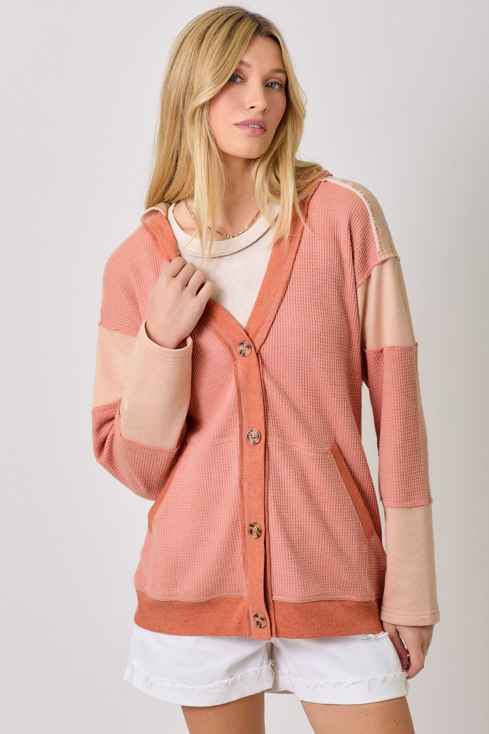 REENE HOODED CARDI