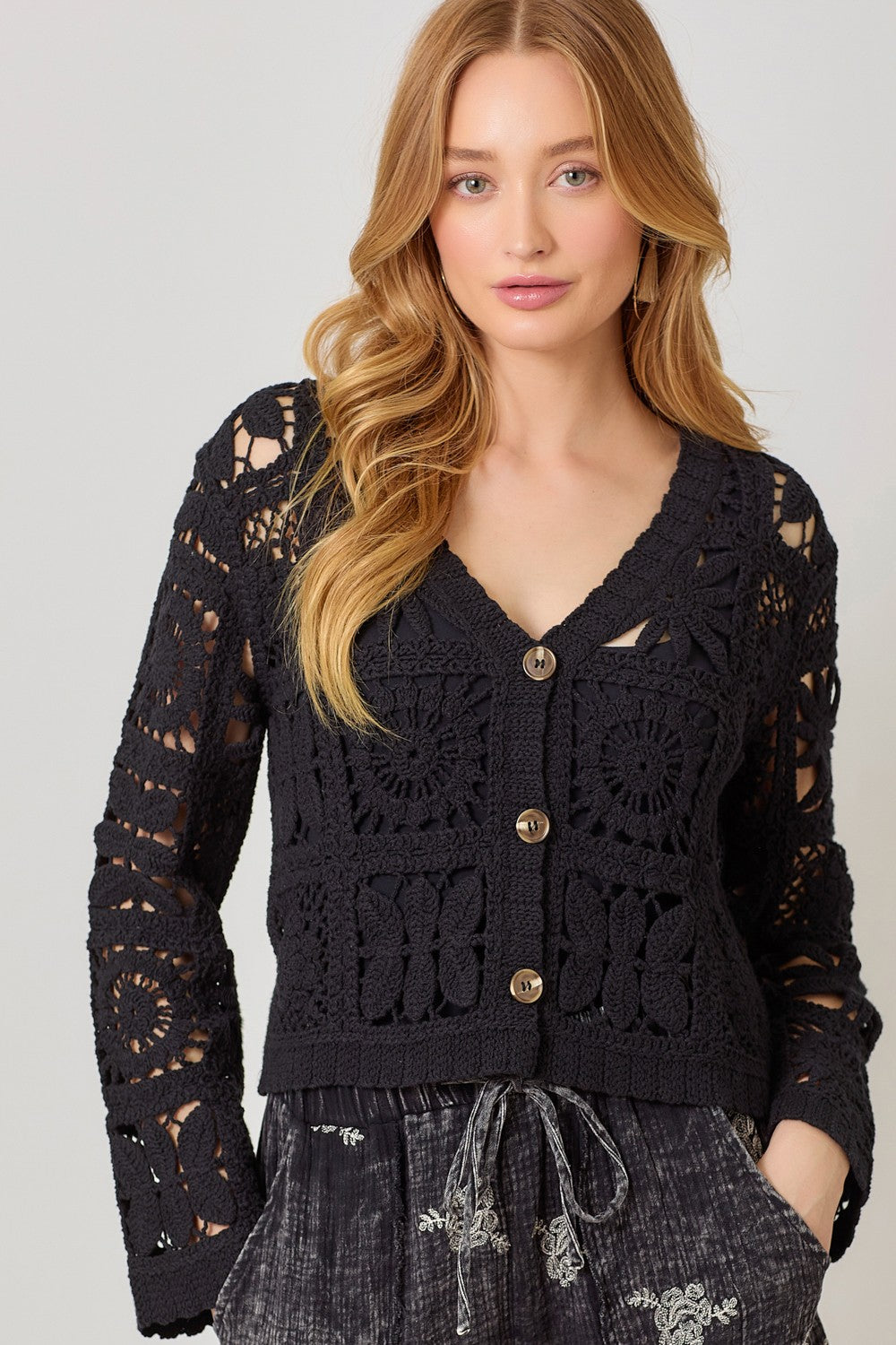 CHANTAL CROCHET CARDIGAN