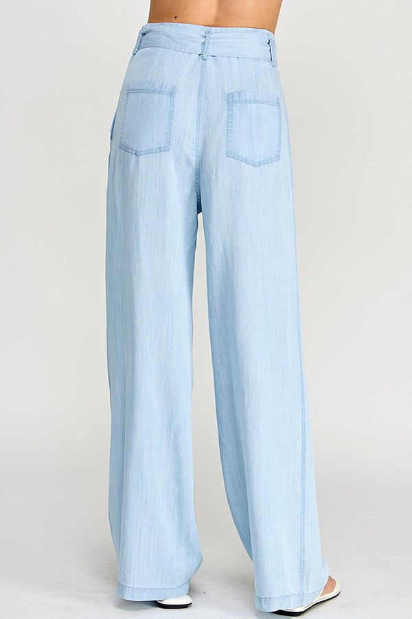 ZOE CHAMBRAY PANTS