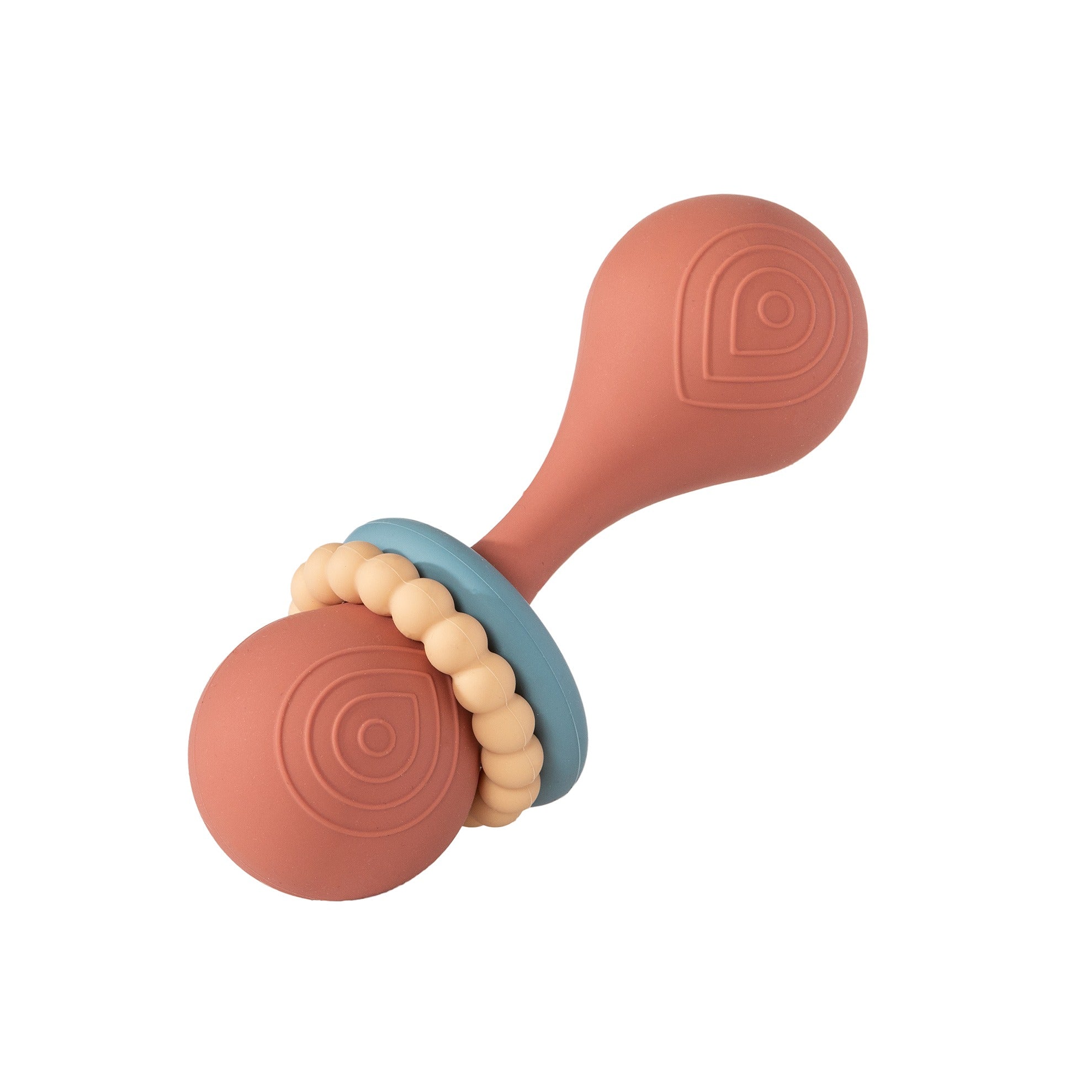 Simply Silicone Coral Rattle