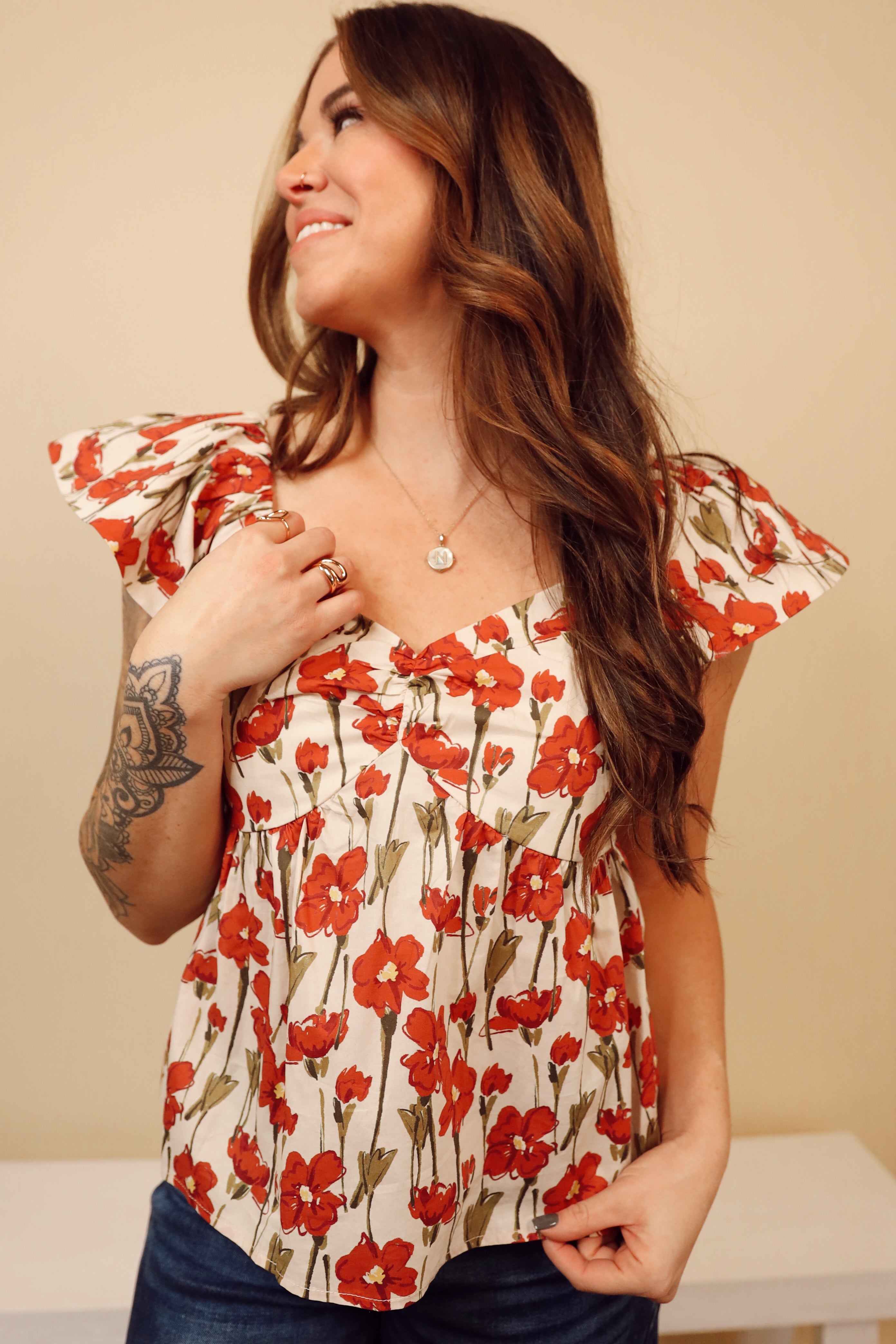 LEXIE FLORAL BLOUSE