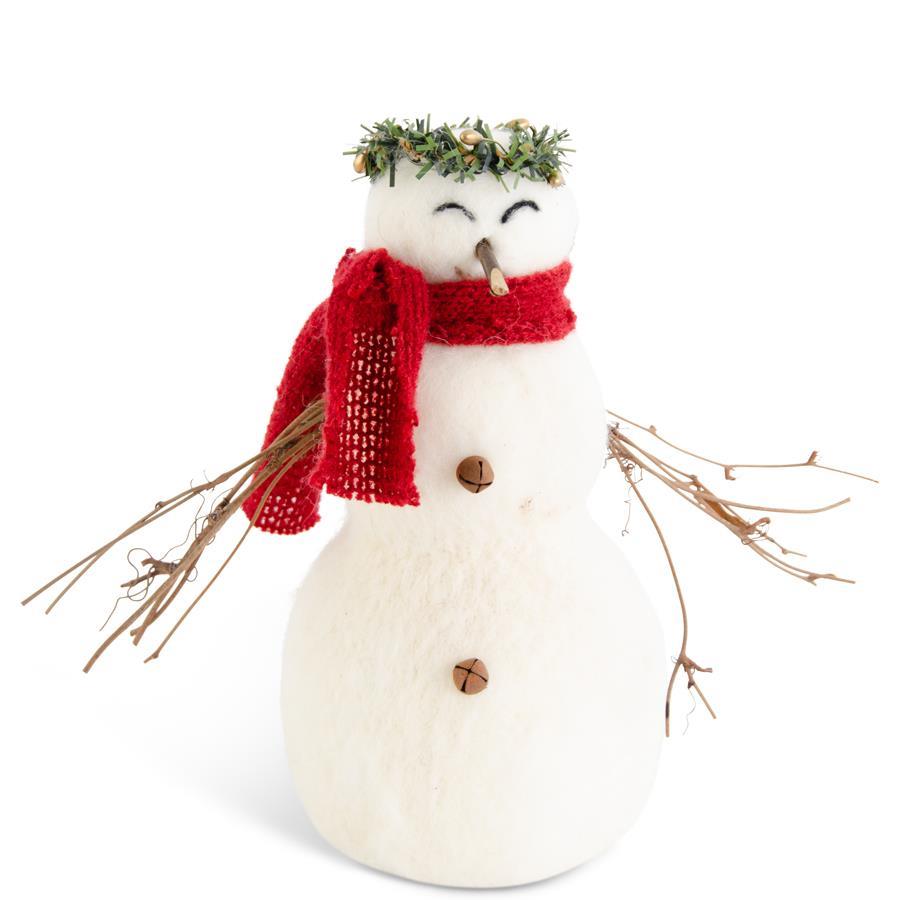 8.5 Inch Wool Snowman