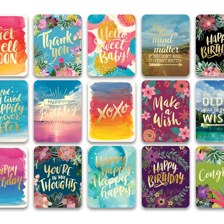 All-Occasion Greeting Card Assortment - Succulent Paradise