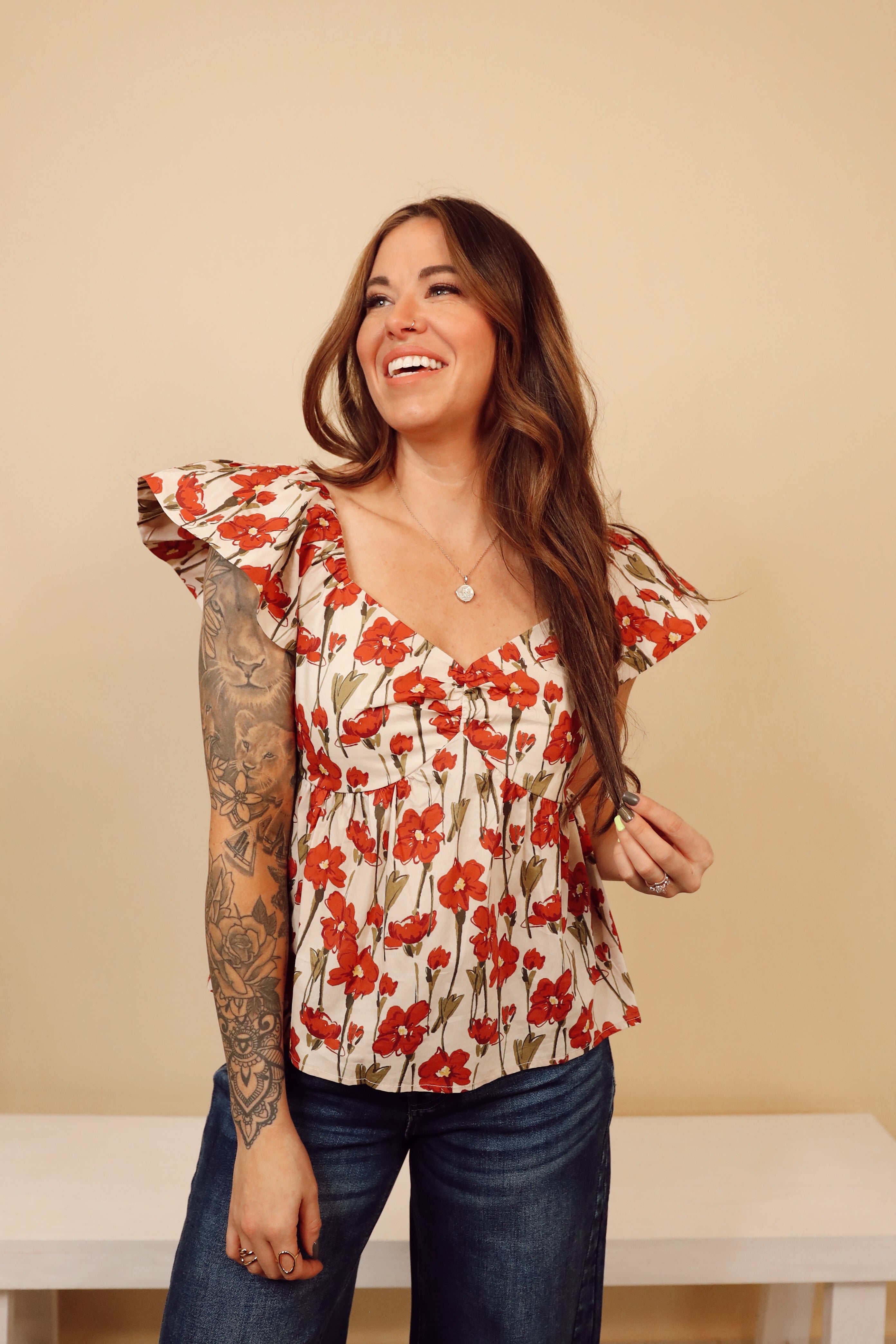 LEXIE FLORAL BLOUSE