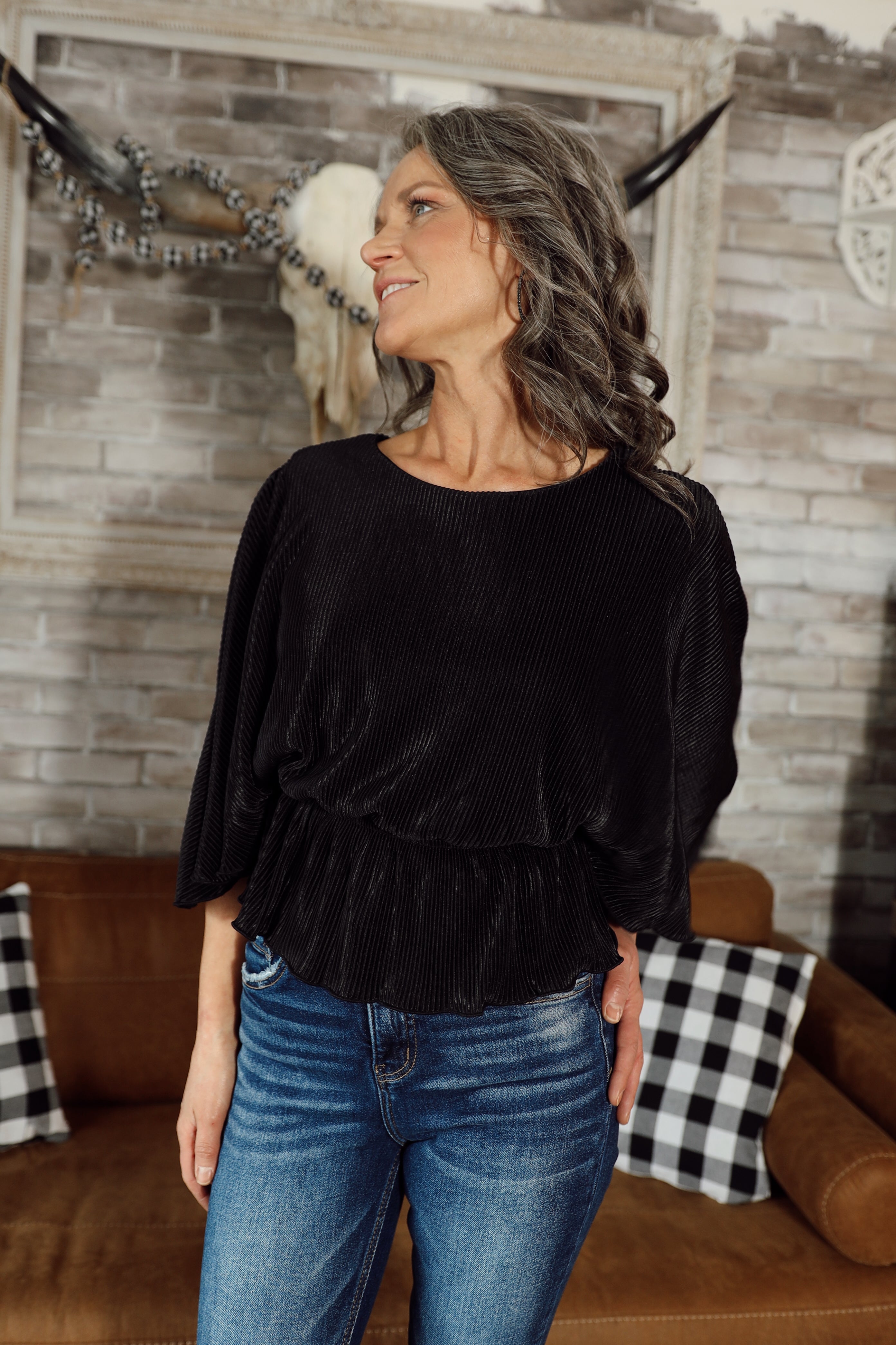 ERIKA PEPLUM TOP