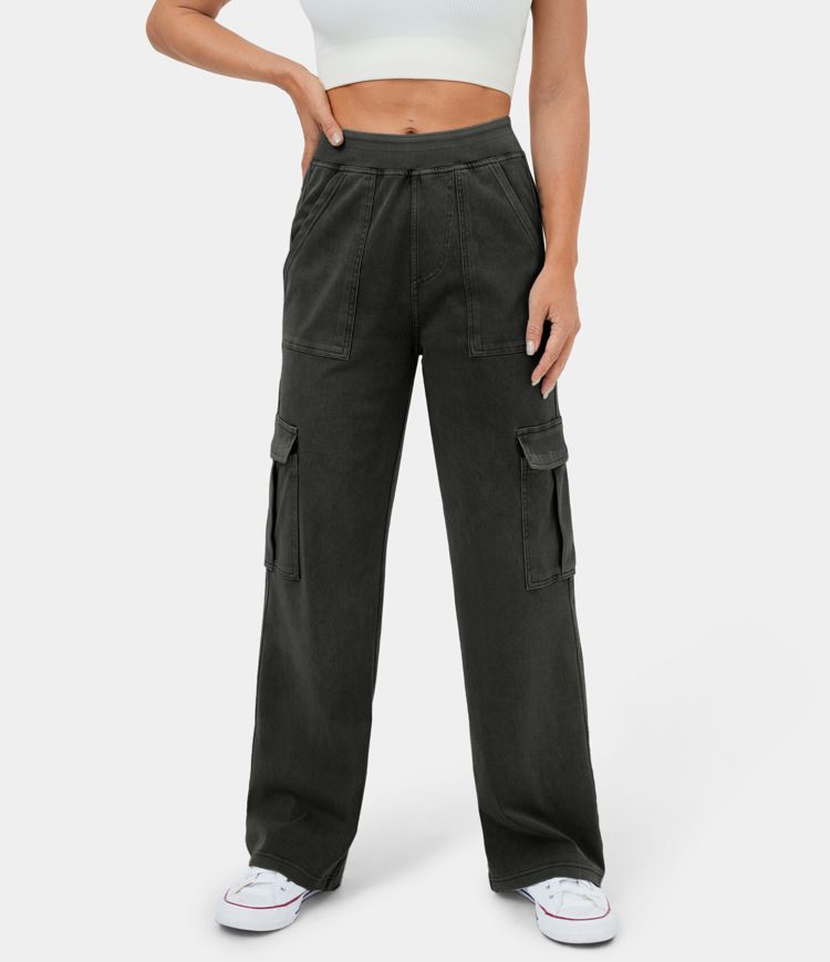 FLORRIE MID RISE CARGO JEANS