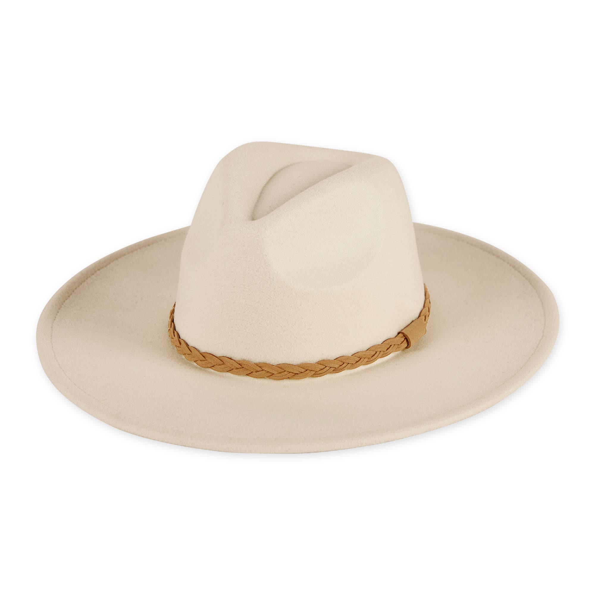 Stella Wide Brim Fedora - Cream