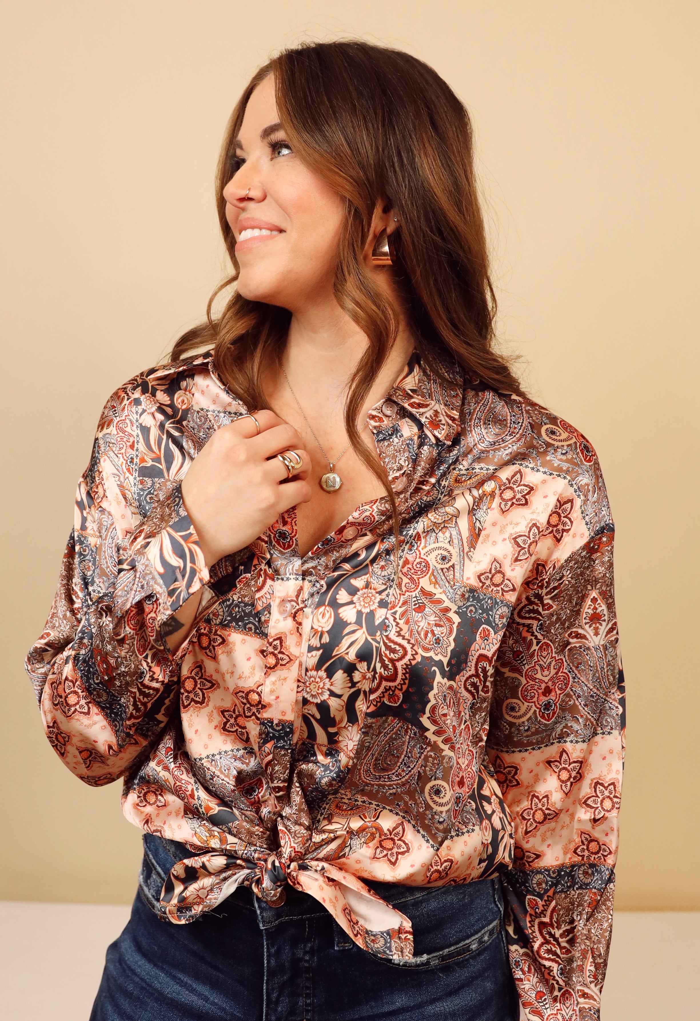 PAISLEY PATCHWORK BLOUSE