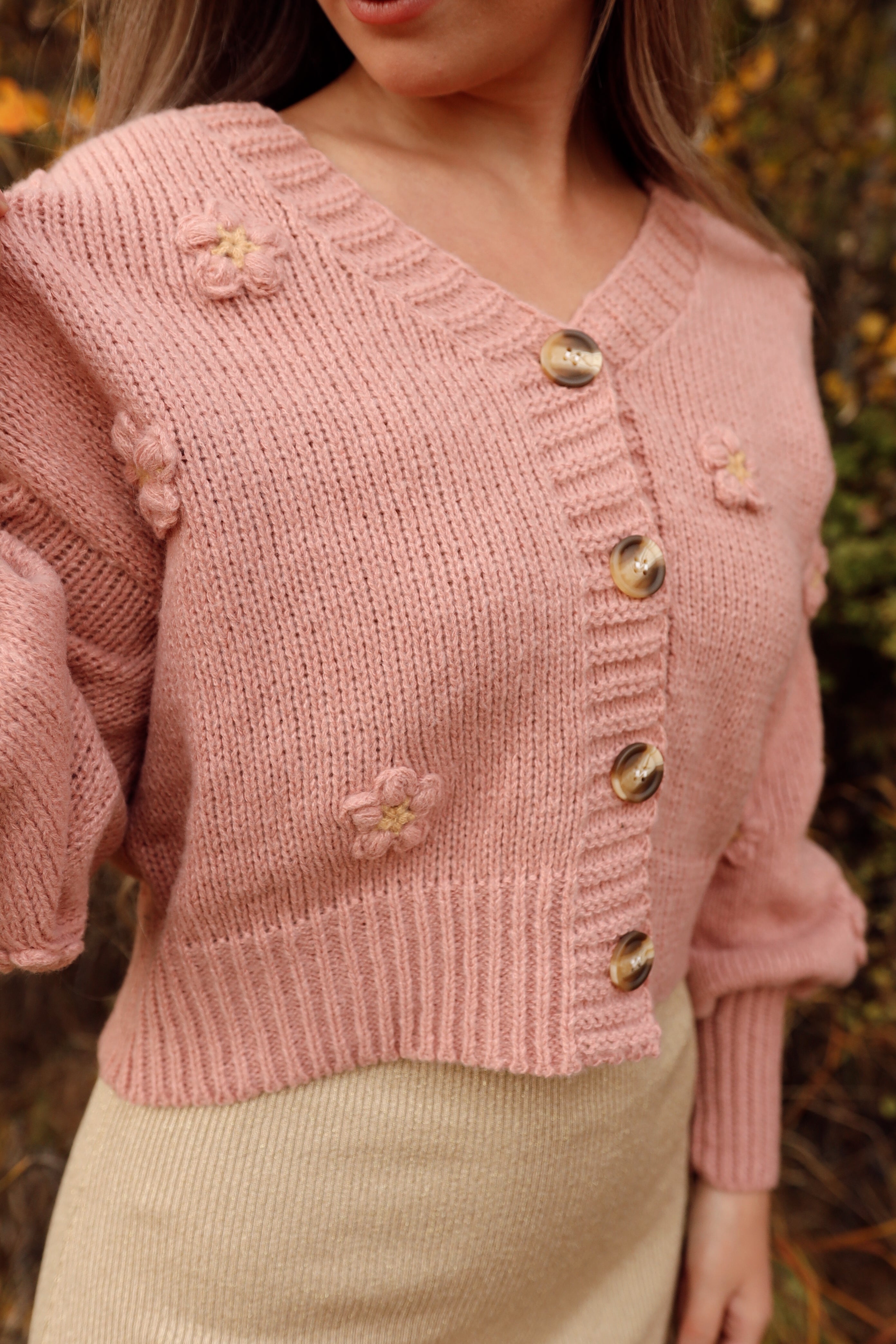 NARELLE FLOWER CARDIGAN