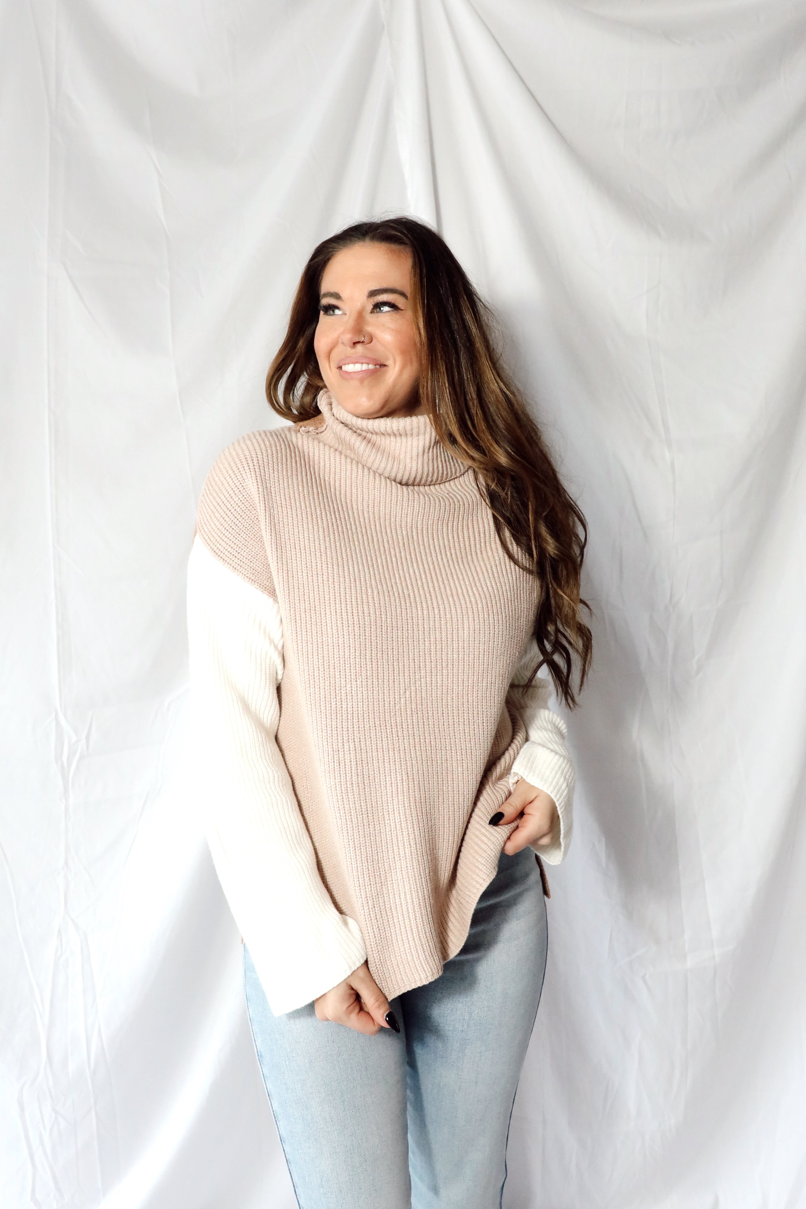 BESSIE COLORBLOCK SWEATER