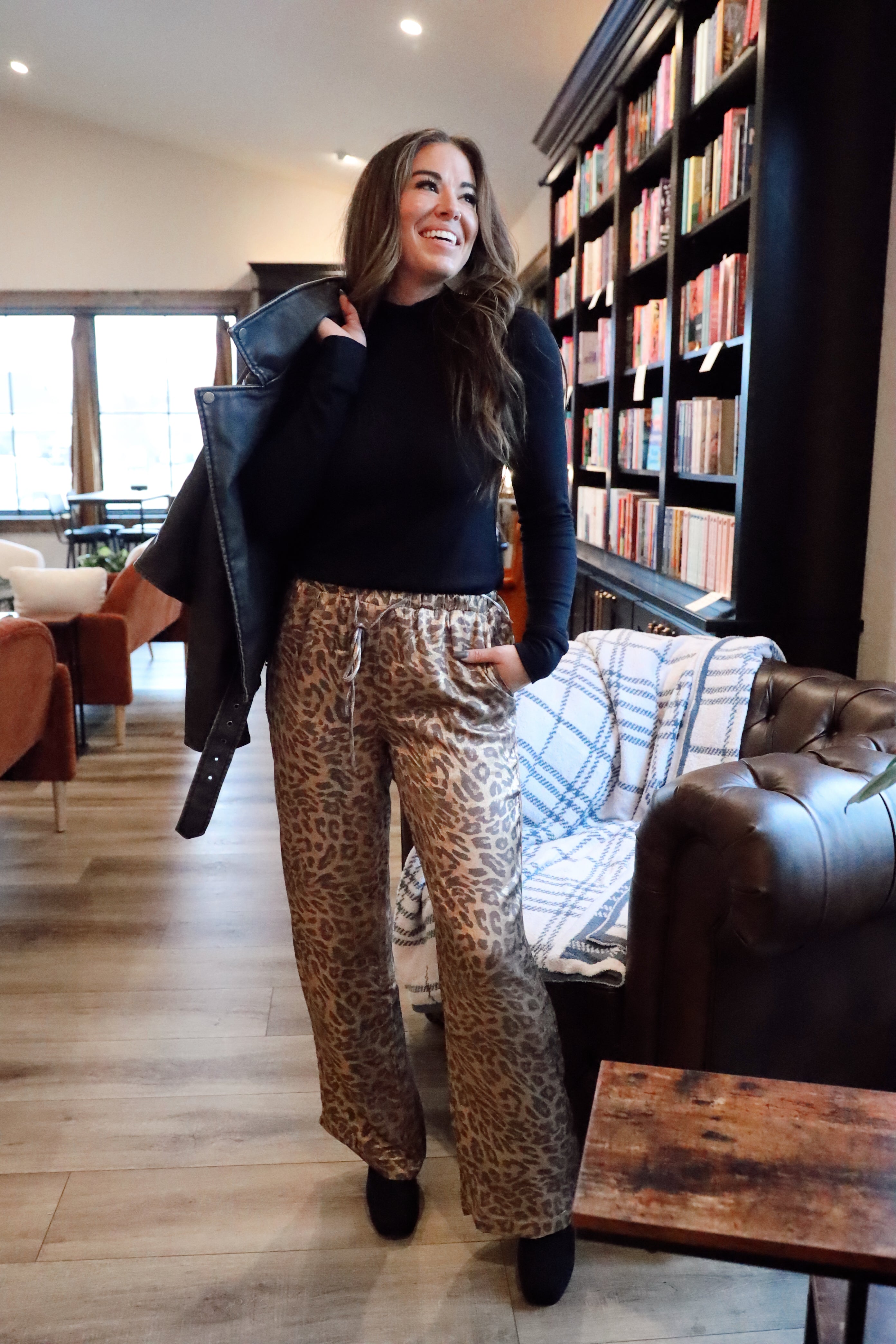 DOTTIE LEOPARD PANTS