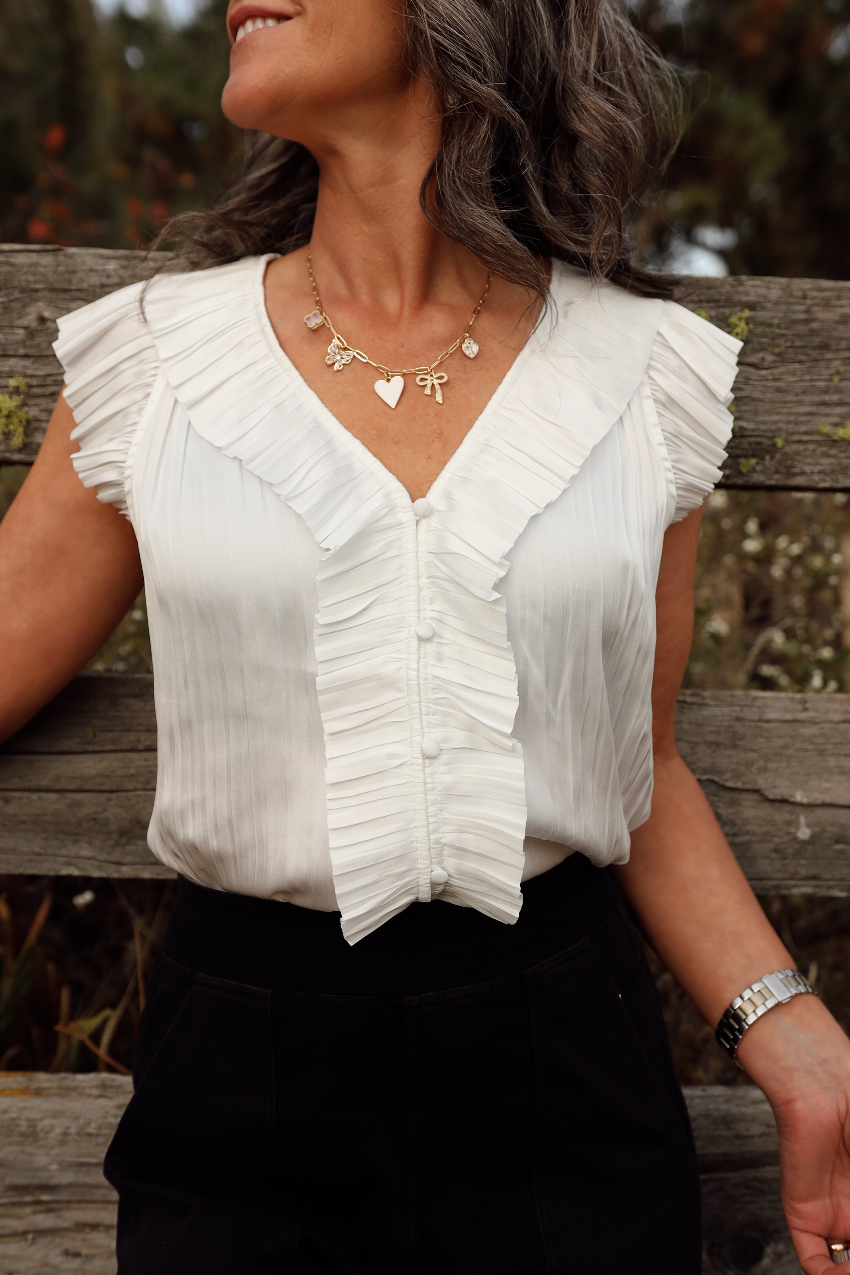 LIANA PLEATED BLOUSE