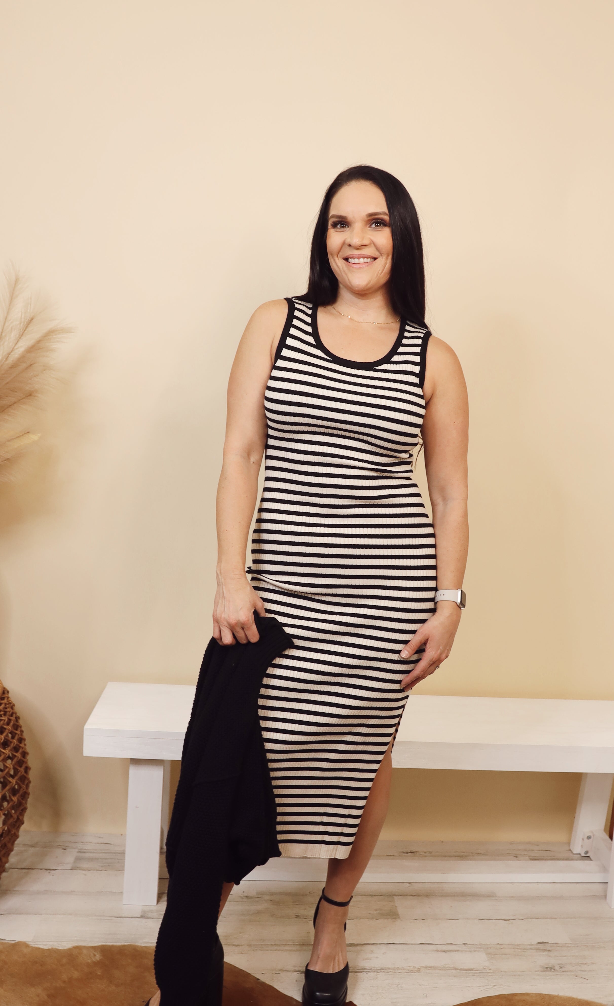 MINERVA STRIPE DRESS