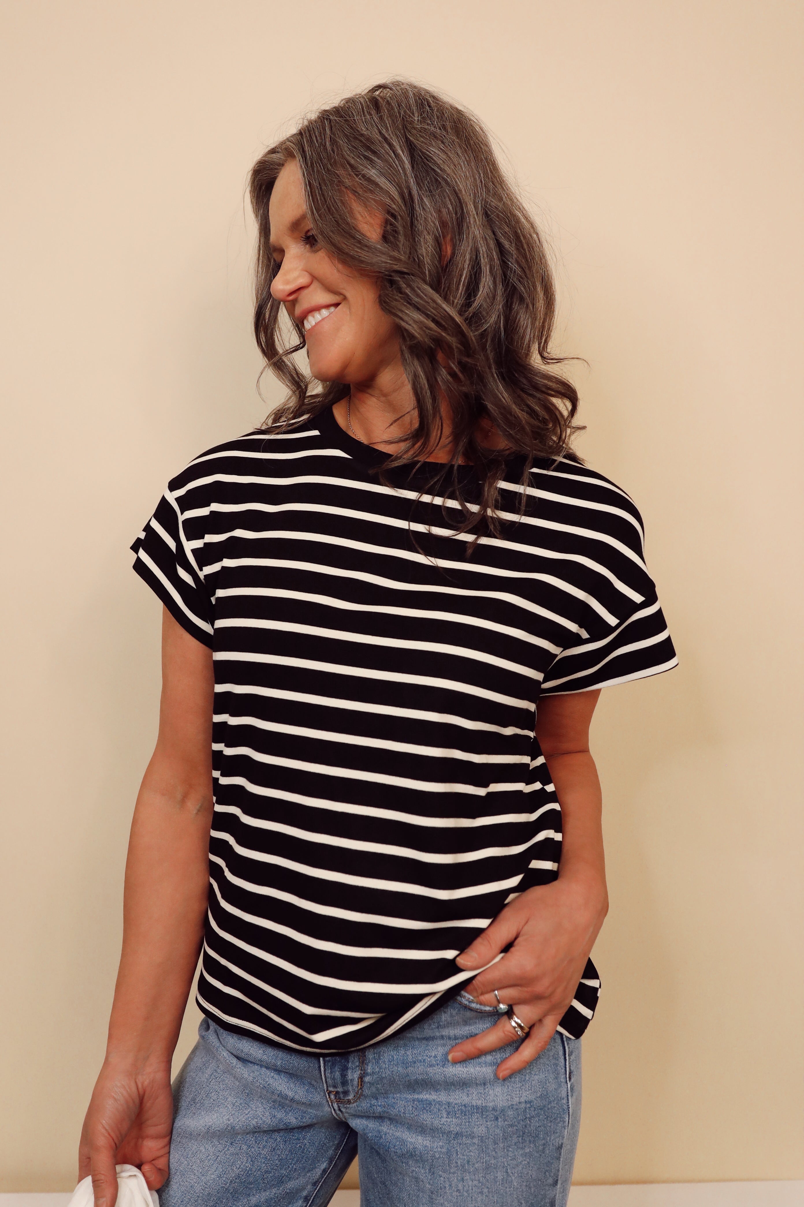 JENNIE STRIPE TEE