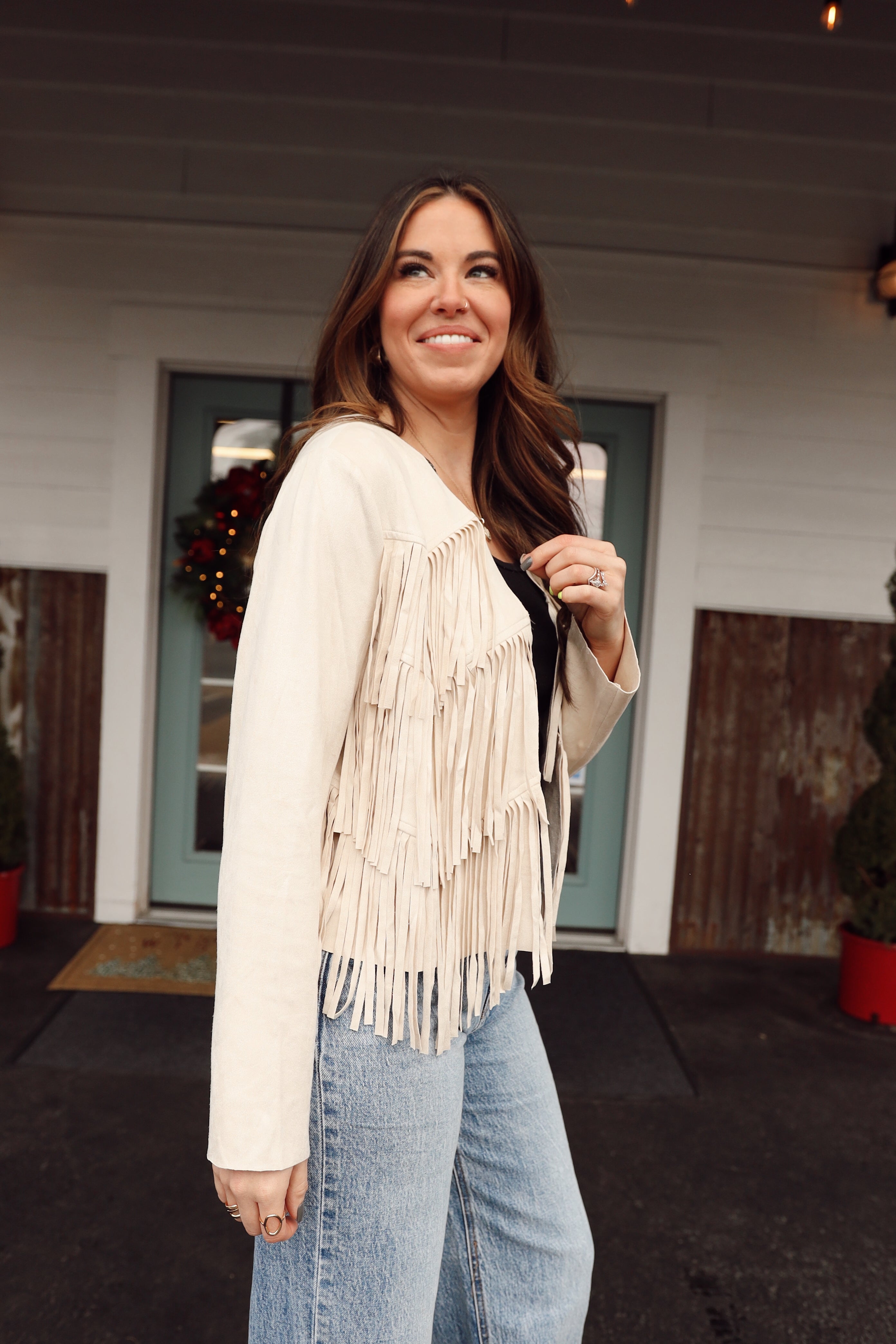 JOEY SUEDE FRINGE JACKET