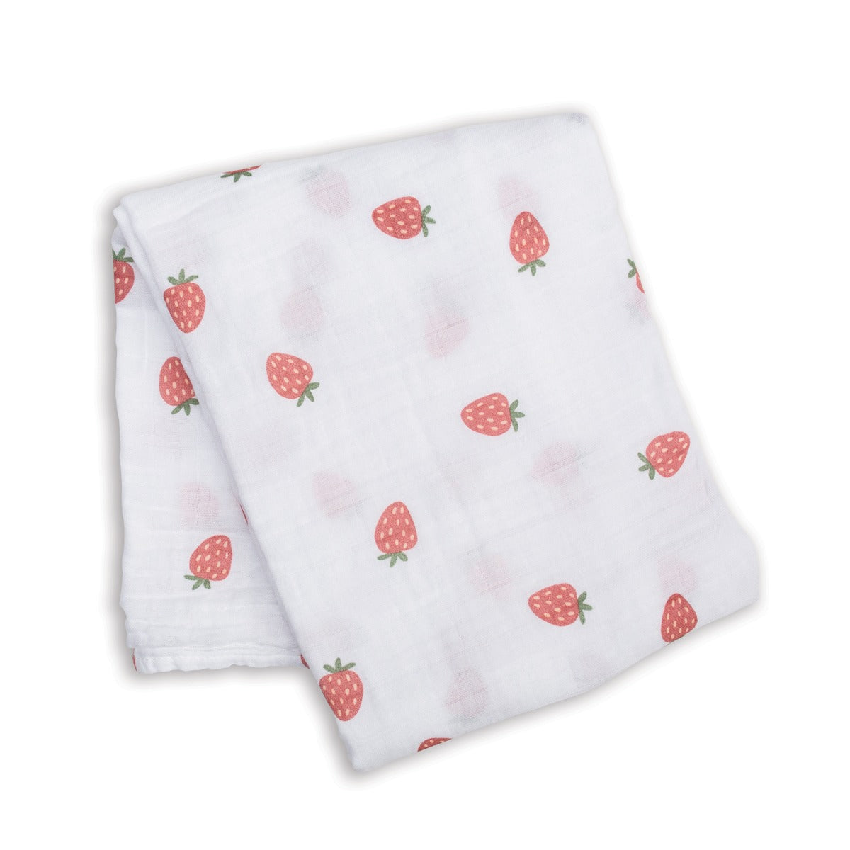 Lulujo Cotton Swaddle – Strawberries