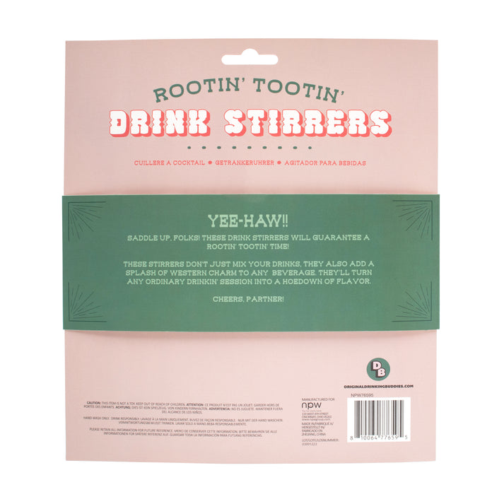 Rootin' Tootin' Drink Stirrers-6 Pack