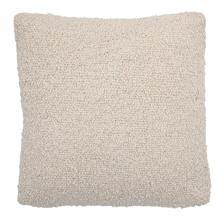 Woven Cotton Boucle Pillow