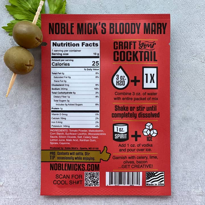 NOBLE & MICKS DRINK MIX