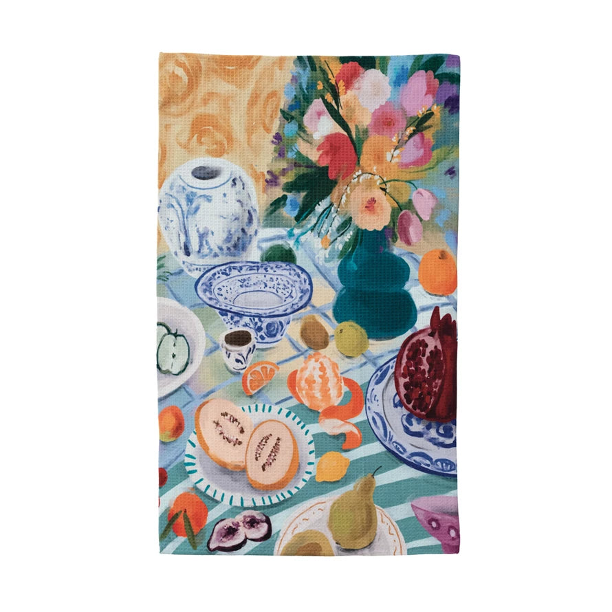 Microfibre Tea Towel w/ Still Life