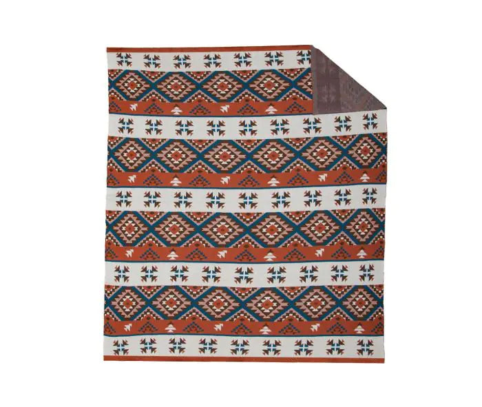 All-over Aztec Print Throw