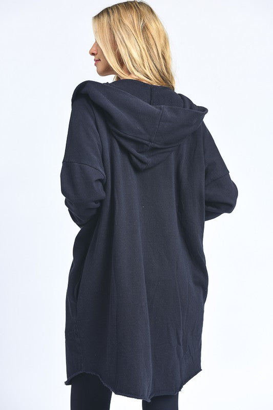 LO'S HOODED CARDIGAN