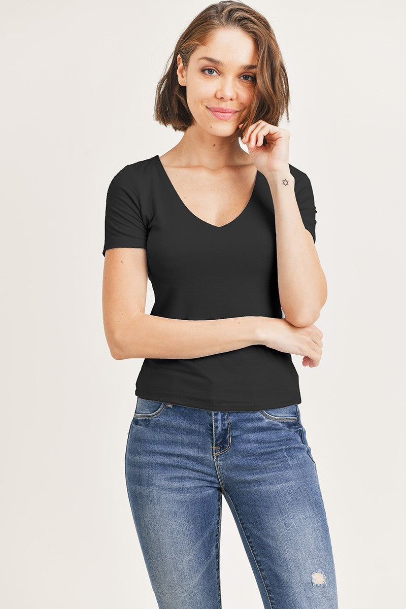 HANNAH V NECK TOP